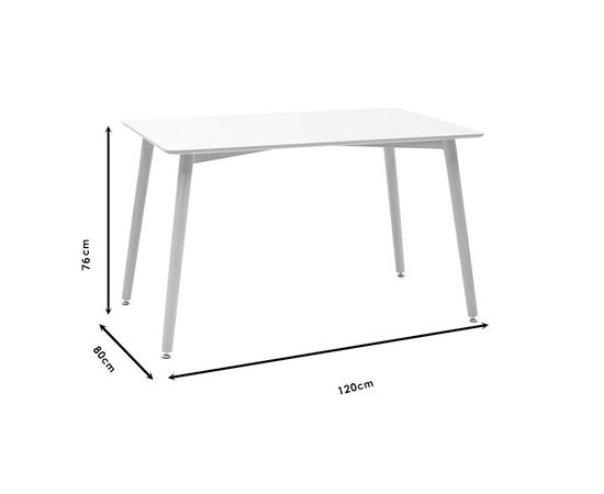 Τραπέζι Cuba pakoworld MDF sonoma-μαύρο 120x80x76εκ - ΤΡΑΠΕΖΙΑ ΚΟΥΖΙΝΑΣ στο Milonadakis.gr