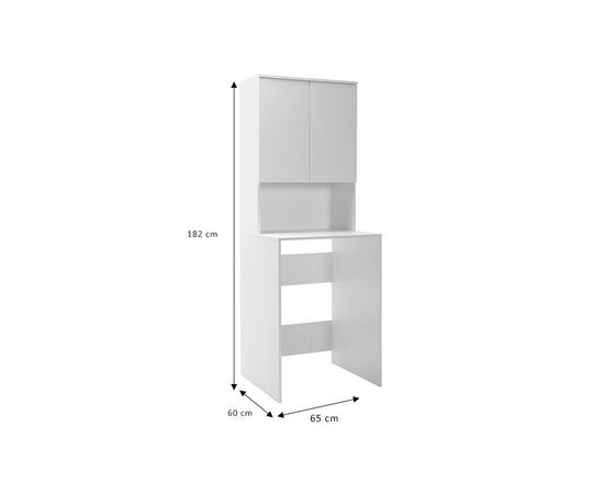 Έπιπλο πλυντηρίου Ryda pakoworld μελαμίνης λευκό 65x60x182εκ - ΟΡΓΑΝΩΣΗ ΣΠΙΤΙΟΥ στο Milonadakis.gr