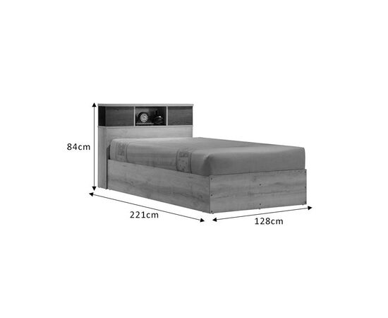 Κρεβάτι μονό OLYMPUS pakoworld σε χρώμα castillo-toro 120x200εκ - ΚΡΕΒΑΤΙΑ στο Milonadakis.gr