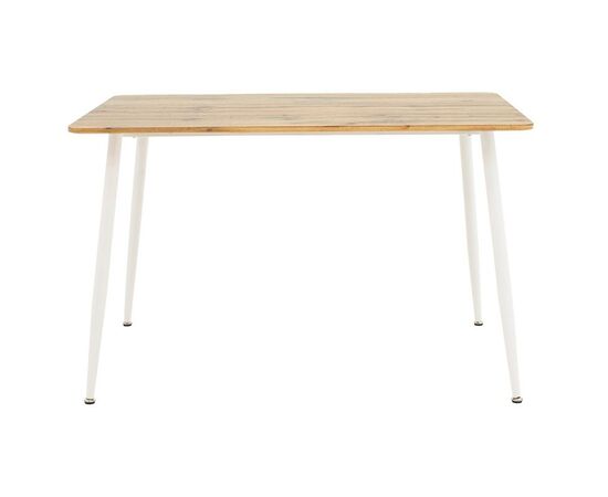 Τραπέζι Cuba pakoworld MDF sonoma-λευκό 120x80x75εκ - ΤΡΑΠΕΖΙΑ ΚΟΥΖΙΝΑΣ στο Milonadakis.gr