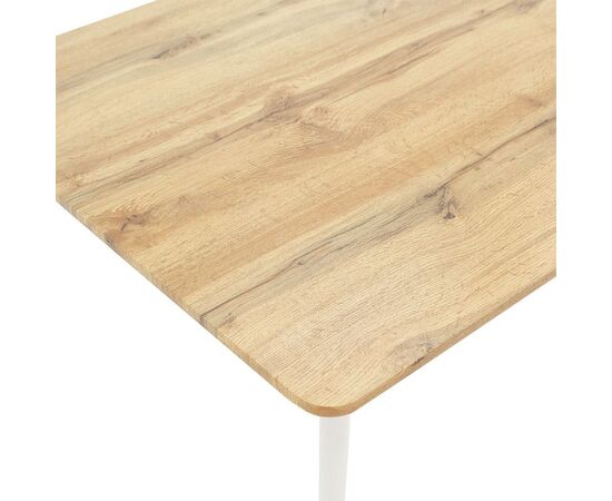 Τραπέζι Cuba pakoworld MDF sonoma-λευκό 120x80x75εκ - ΤΡΑΠΕΖΙΑ ΚΟΥΖΙΝΑΣ στο Milonadakis.gr
