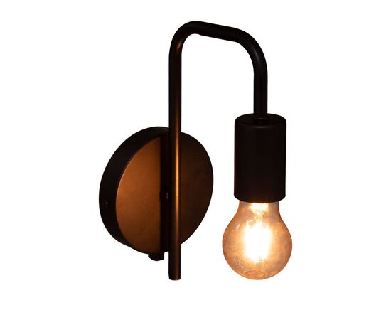 Φωτιστικό τοίχου-απλίκα Zhola pakoworld E27 40W μαύρο 17x12x25εκ - ΑΠΛΙΚΕΣ ΤΟΙΧΟΥ στο Milonadakis.gr