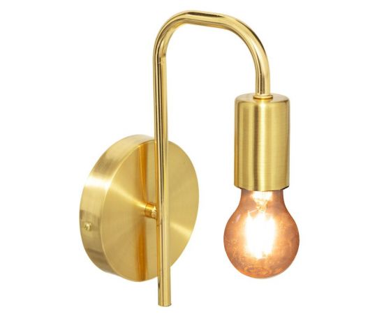 Φωτιστικό τοίχου-απλίκα Zhola pakoworld E27 40W χρυσό 17x12x25εκ - ΑΠΛΙΚΕΣ ΤΟΙΧΟΥ στο Milonadakis.gr
