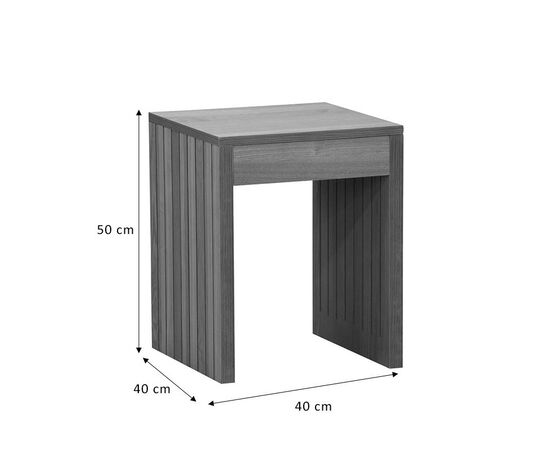 Βοηθητικό τραπέζι Focused pakoworld MDF φυσικό 40x40x50εκ - ΒΟΗΘΗΤΙΚΑ ΤΡΑΠΕΖΑΚΙΑ στο Milonadakis.gr