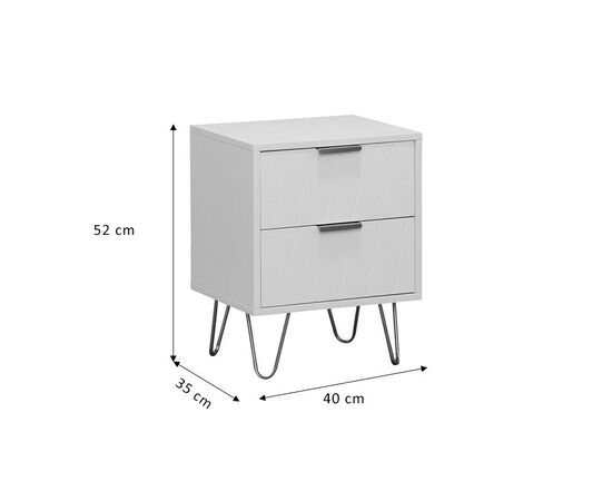 Κομοδίνο Culture pakoworld με 2 συρτάρια λευκό-χρυσό 40x35x52εκ - ΚΟΜΟΔΙΝΑ στο Milonadakis.gr