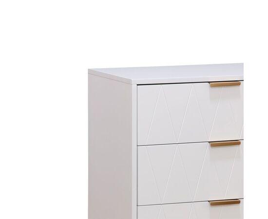 Συρταριέρα Culture pakoworld με 4 συρτάρια λευκό-χρυσό 60x34x91εκ - ΣΥΡΤΑΡΙΕΡΕΣ - ΤΟΥΑΛΕΤΕΣ στο Milonadakis.gr