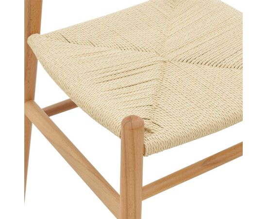 Καρέκλα Thomas pakoworld ξύλο οξιάς φυσικό-έδρα φυσικό σχοινί 44x36x79εκ - ΚΑΡΕΚΛΕΣ - ΠΟΛΥΘΡΟΝΕΣ ΕΣ. στο Milonadakis.gr