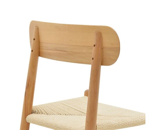 Καρέκλα Thomas pakoworld ξύλο οξιάς φυσικό-έδρα φυσικό σχοινί 44x36x79εκ - ΚΑΡΕΚΛΕΣ - ΠΟΛΥΘΡΟΝΕΣ ΕΣ. στο Milonadakis.gr
