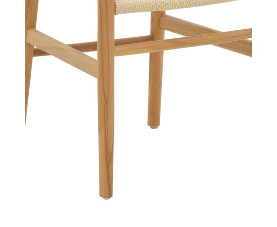 Καρέκλα Thomas pakoworld ξύλο οξιάς φυσικό-έδρα φυσικό σχοινί 44x36x79εκ - ΚΑΡΕΚΛΕΣ - ΠΟΛΥΘΡΟΝΕΣ ΕΣ. στο Milonadakis.gr