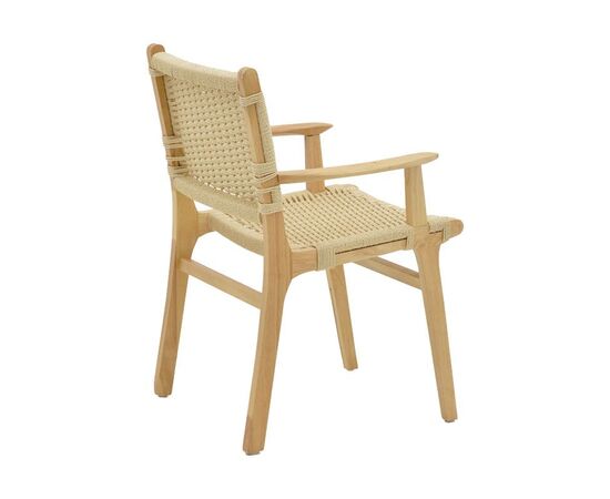 Πολυθρόνα Olivier pakoworld ξύλο οξιάς φυσικό-έδρα φυσικό σχοινί 62x60x85εκ - ΚΑΡΕΚΛΕΣ - ΠΟΛΥΘΡΟΝΕΣ στο Milonadakis.gr
