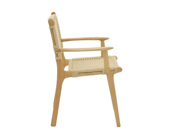Πολυθρόνα Olivier pakoworld ξύλο οξιάς φυσικό-έδρα φυσικό σχοινί 62x60x85εκ - ΚΑΡΕΚΛΕΣ - ΠΟΛΥΘΡΟΝΕΣ στο Milonadakis.gr
