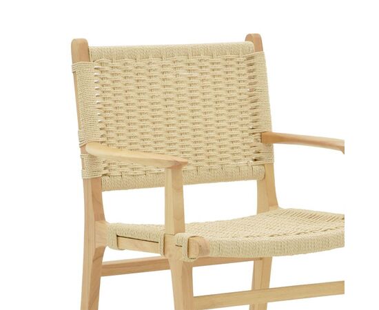 Πολυθρόνα Olivier pakoworld ξύλο οξιάς φυσικό-έδρα φυσικό σχοινί 62x60x85εκ - ΚΑΡΕΚΛΕΣ - ΠΟΛΥΘΡΟΝΕΣ στο Milonadakis.gr