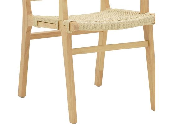 Πολυθρόνα Olivier pakoworld ξύλο οξιάς φυσικό-έδρα φυσικό σχοινί 62x60x85εκ - ΚΑΡΕΚΛΕΣ - ΠΟΛΥΘΡΟΝΕΣ στο Milonadakis.gr