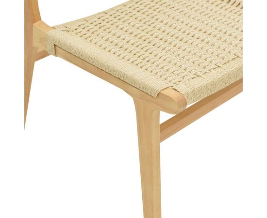Καρέκλα Julien pakoworld rubberwood φυσικό-έδρα φυσικό σχοινί 61x54x85εκ - ΚΑΡΕΚΛΕΣ - ΠΟΛΥΘΡΟΝΕΣ ΕΣ. στο Milonadakis.gr