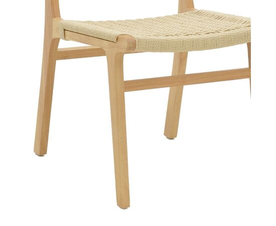 Καρέκλα Julien pakoworld rubberwood φυσικό-έδρα φυσικό σχοινί 61x54x85εκ - ΚΑΡΕΚΛΕΣ - ΠΟΛΥΘΡΟΝΕΣ ΕΣ. στο Milonadakis.gr