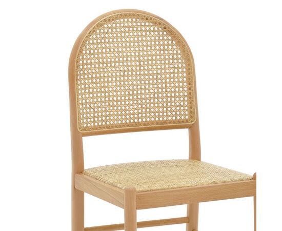 Καρέκλα Alessia pakoworld ξύλο οξιάς-rattan φυσικό 43x40x89εκ - ΚΑΡΕΚΛΕΣ - ΠΟΛΥΘΡΟΝΕΣ ΕΣ. στο Milonadakis.gr