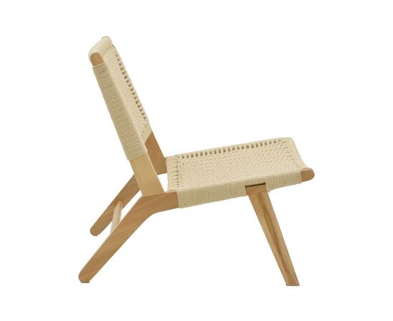 Πολυθρόνα Filippo pakoworld ξύλο οξιάς φυσικό-έδρα χρώμα φυσικό σχοινί 68x69x74εκ - ΚΑΡΕΚΛΕΣ - ΠΟΛΥΘΡΟΝΕΣ ΕΣ. στο Milonadakis.gr
