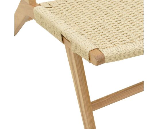 Πολυθρόνα Filippo pakoworld ξύλο οξιάς φυσικό-έδρα χρώμα φυσικό σχοινί 68x69x74εκ - ΚΑΡΕΚΛΕΣ - ΠΟΛΥΘΡΟΝΕΣ ΕΣ. στο Milonadakis.gr