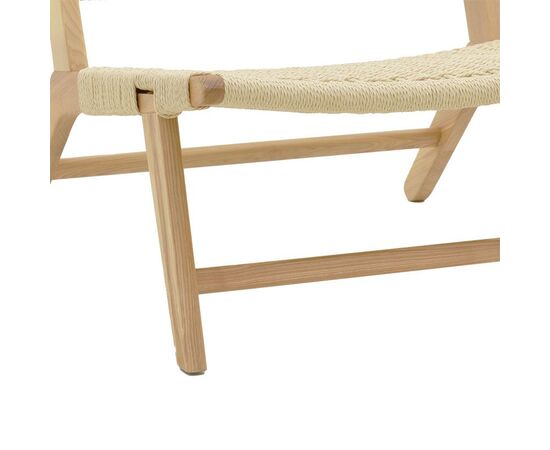 Πολυθρόνα Filippo pakoworld ξύλο οξιάς φυσικό-έδρα χρώμα φυσικό σχοινί 68x69x74εκ - ΚΑΡΕΚΛΕΣ - ΠΟΛΥΘΡΟΝΕΣ ΕΣ. στο Milonadakis.gr