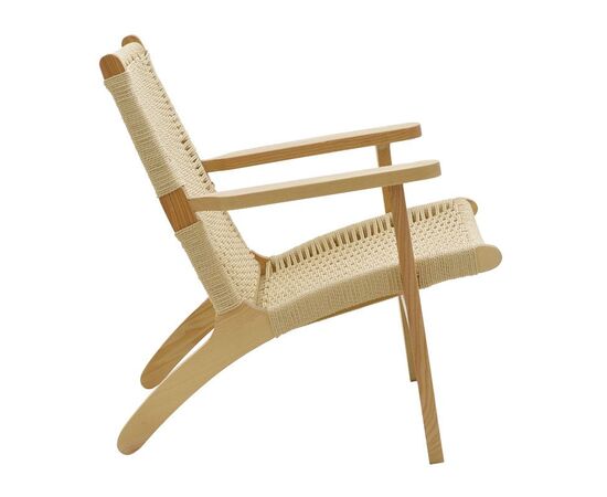 Πολυθρόνα Chiara pakoworld ξύλο οξιάς φυσικό-έδρα φυσικό σχοινί 70x68x75εκ - ΚΑΡΕΚΛΕΣ - ΠΟΛΥΘΡΟΝΕΣ ΕΣ. στο Milonadakis.gr