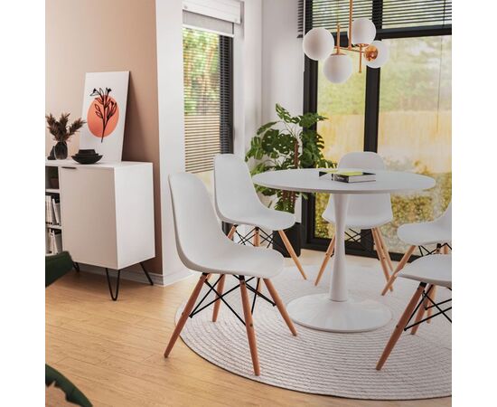 Καρέκλα Julita pakoworld PP λευκό-φυσικό πόδι 41x46x83εκ - ΚΑΡΕΚΛΕΣ - ΠΟΛΥΘΡΟΝΕΣ ΕΣ. στο Milonadakis.gr