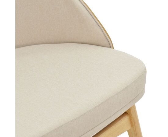 Καρέκλα Sarian pakoworld μπεζ ύφασμα-rubberwood φυσικό πόδι 69,5x71x70.5εκ - ΚΑΡΕΚΛΕΣ - ΠΟΛΥΘΡΟΝΕΣ ΕΣ. στο Milonadakis.gr