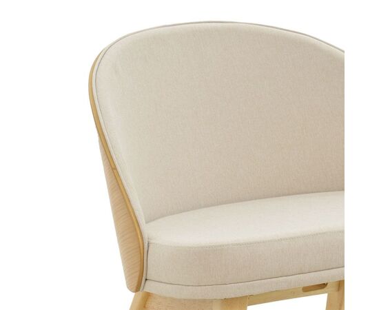 Καρέκλα Sarian pakoworld μπεζ ύφασμα-rubberwood φυσικό πόδι 69,5x71x70.5εκ - ΚΑΡΕΚΛΕΣ - ΠΟΛΥΘΡΟΝΕΣ ΕΣ. στο Milonadakis.gr