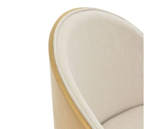 Καρέκλα Sarian pakoworld μπεζ ύφασμα-rubberwood φυσικό πόδι 69,5x71x70.5εκ - ΚΑΡΕΚΛΕΣ - ΠΟΛΥΘΡΟΝΕΣ ΕΣ. στο Milonadakis.gr