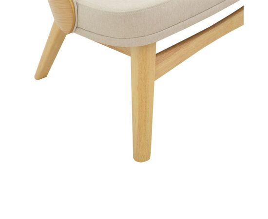 Καρέκλα Sarian pakoworld μπεζ ύφασμα-rubberwood φυσικό πόδι 69,5x71x70.5εκ - ΚΑΡΕΚΛΕΣ - ΠΟΛΥΘΡΟΝΕΣ ΕΣ. στο Milonadakis.gr