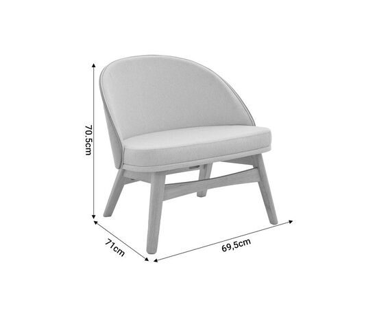 Καρέκλα Sarian pakoworld μπεζ ύφασμα-rubberwood φυσικό πόδι 69,5x71x70.5εκ - ΚΑΡΕΚΛΕΣ - ΠΟΛΥΘΡΟΝΕΣ ΕΣ. στο Milonadakis.gr