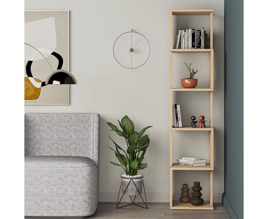 Βιβλιοθήκη - στήλη Piri pakoworld oak μελαμίνης 35x30x161εκ - ΒΙΒΛΙΟΘΗΚΕΣ στο Milonadakis.gr