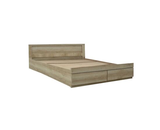 Κρεβάτι διπλό Nalos pakoworld με συρτάρι castillo-oak 140x200εκ - ΚΡΕΒΑΤΙΑ στο Milonadakis.gr