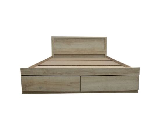 Κρεβάτι διπλό Nalos pakoworld με συρτάρι castillo-oak 140x200εκ - ΚΡΕΒΑΤΙΑ στο Milonadakis.gr