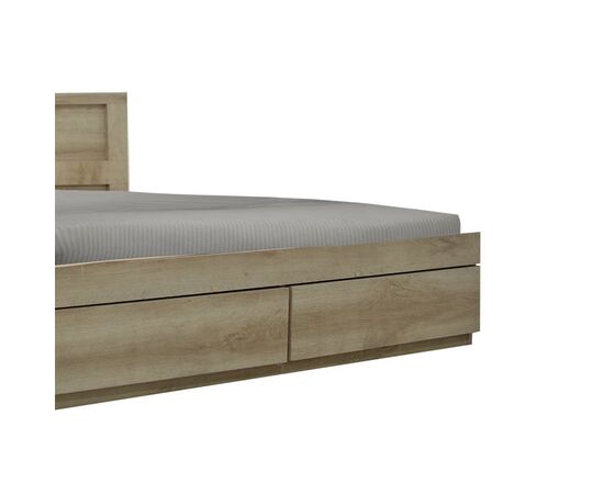 Κρεβάτι διπλό Nalos pakoworld με συρτάρι castillo-oak 140x200εκ - ΚΡΕΒΑΤΙΑ στο Milonadakis.gr