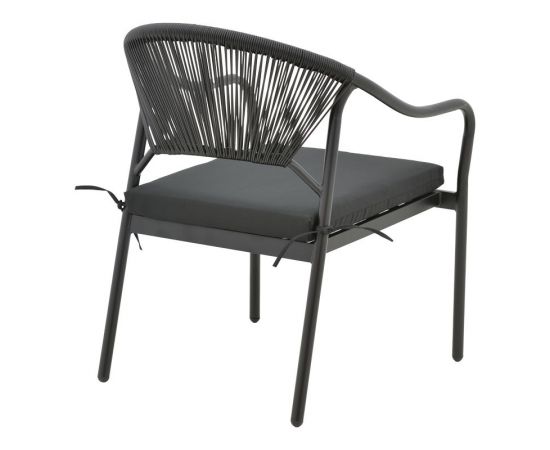 Πολυθρόνα Jerqui pakoworld wicker rattan μαύρο-μεταλλικό μαύρο πόδι-μαύρο μαξιλάρι 60x64x78εκ - ΚΑΡΕΚΛΕΣ - ΠΟΛΥΘΡΟΝΕΣ στο Milonadakis.gr