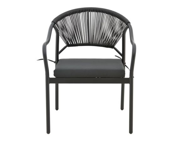 Πολυθρόνα Jerqui pakoworld wicker rattan μαύρο-μεταλλικό μαύρο πόδι-μαύρο μαξιλάρι 60x64x78εκ - ΚΑΡΕΚΛΕΣ - ΠΟΛΥΘΡΟΝΕΣ στο Milonadakis.gr