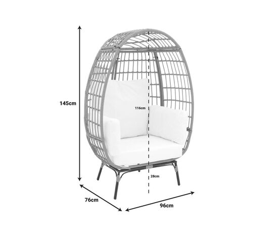 Πολυθρόνα Frox pakoworld wicker rattan φυσικό-μεταλλικό φυσικό-μαύρο πόδι-μπεζ μαξιλάρι 96x76x145εκ - ΚΑΡΕΚΛΕΣ - ΠΟΛΥΘΡΟΝΕΣ στο Milonadakis.gr