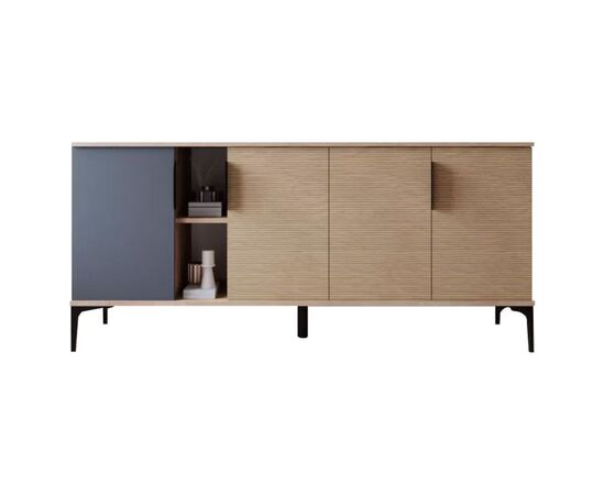 Μπουφές Tajesy pakoworld μελαμίνης ανθρακί-oak 180x40x78εκ - ΜΠΟΥΦΕΔΕΣ-ΚΟΝΣΟΛΕΣ στο Milonadakis.gr