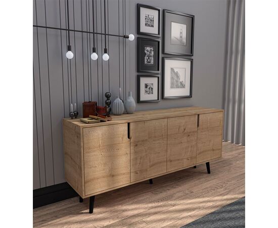 Μπουφές Sennan pakoworld μελαμίνης oak 180x45x80εκ - ΜΠΟΥΦΕΔΕΣ-ΚΟΝΣΟΛΕΣ στο Milonadakis.gr
