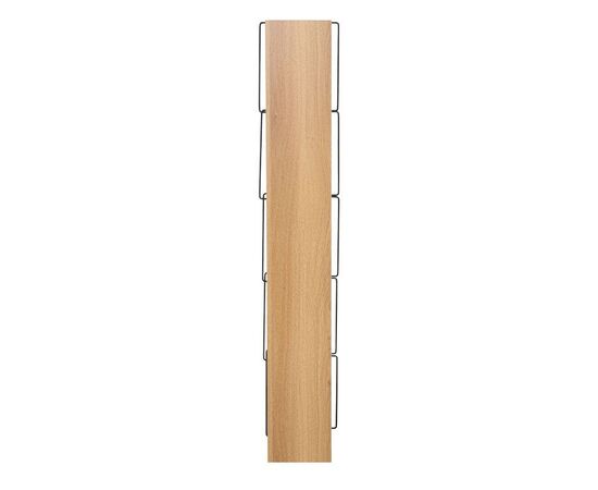 Βιβλιοθήκη mini Tars pakoworld  sonoma-μαύρο 50x22x150εκ - ΒΙΒΛΙΟΘΗΚΕΣ στο Milonadakis.gr