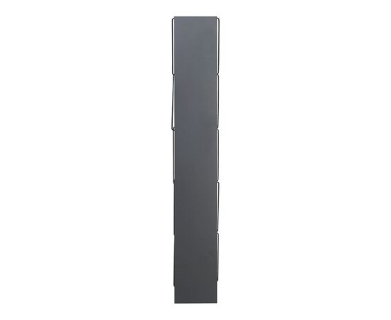 Βιβλιοθήκη mini Tars pakoworld  ανθρακί-μαύρο 50x22x150εκ - ΒΙΒΛΙΟΘΗΚΕΣ στο Milonadakis.gr