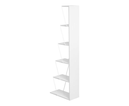 Βιβλιοθήκη mini Tars pakoworld λευκό 50x22x150εκ - ΒΙΒΛΙΟΘΗΚΕΣ στο Milonadakis.gr