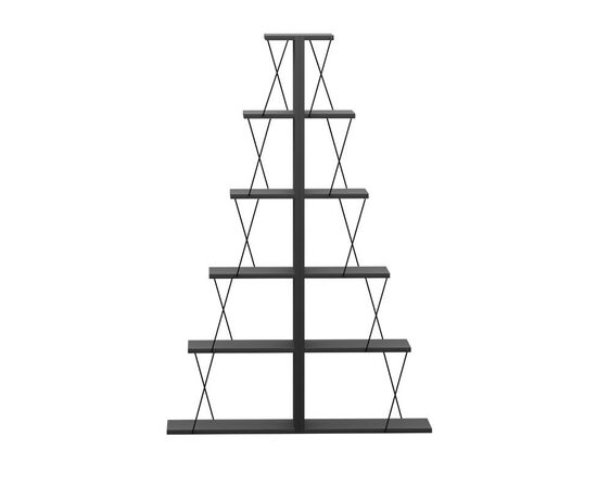 Βιβλιοθήκη mini Tars pakoworld ανθρακί-μαύρο 130x22x146εκ - ΒΙΒΛΙΟΘΗΚΕΣ στο Milonadakis.gr