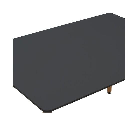 Τραπέζι Natali pakoworld MDF μαύρο-πόδια φυσικό 120x80x76εκ - ΤΡΑΠΕΖΙΑ ΚΟΥΖΙΝΑΣ στο Milonadakis.gr