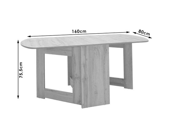 Τραπέζι Nadine pakoworld πολυμορφικό-επεκτεινόμενο wenge 160x80x76.5εκ - ΤΡΑΠΕΖΙΑ ΚΟΥΖΙΝΑΣ στο Milonadakis.gr