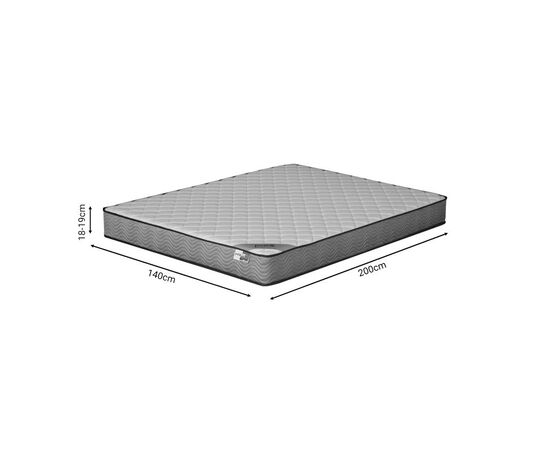 Στρώμα Frezio pakoworld pocket spring roll pack διπλής όψης 18-19cm 140x200εκ - POCKET SPRING στο Milonadakis.gr