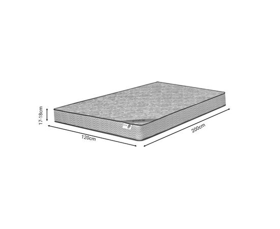 Στρώμα Klaudia pakoworld Continuous spring μονής όψης 17-18cm 120x200εκ - CONTINUOUS SPRING στο Milonadakis.gr
