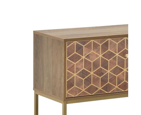 Έπιπλο τηλεόρασης Zarmine Inart καφέ-χρυσό ξύλο 145x39x55εκ - ΕΠΙΠΛΑ ΤΗΛΕΟΡΑΣΗΣ στο Milonadakis.gr