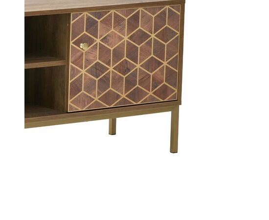 Έπιπλο τηλεόρασης Zarmine Inart καφέ-χρυσό ξύλο 145x39x55εκ - ΕΠΙΠΛΑ ΤΗΛΕΟΡΑΣΗΣ στο Milonadakis.gr