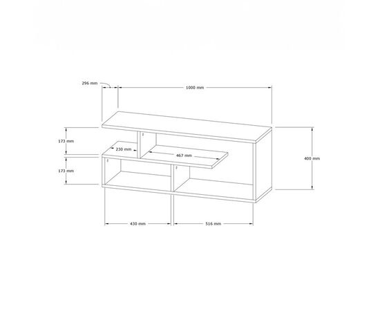 Έπιπλο τηλεόρασης Waldo pakoworld φυσικό μελαμίνης 100x29,5x40εκ - ΕΠΙΠΛΑ ΤΗΛΕΟΡΑΣΗΣ στο Milonadakis.gr